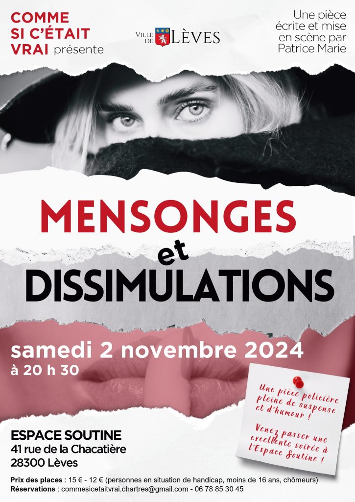 Affiche Mensonges et dissimulations