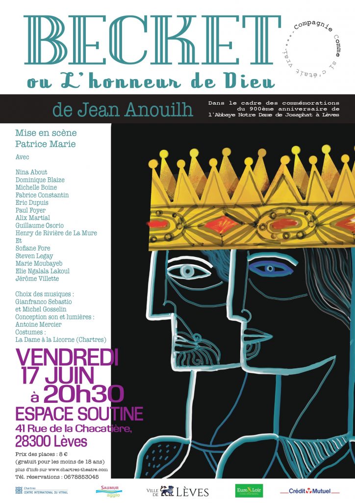 Affiche Becket en l'honneur de Dieu