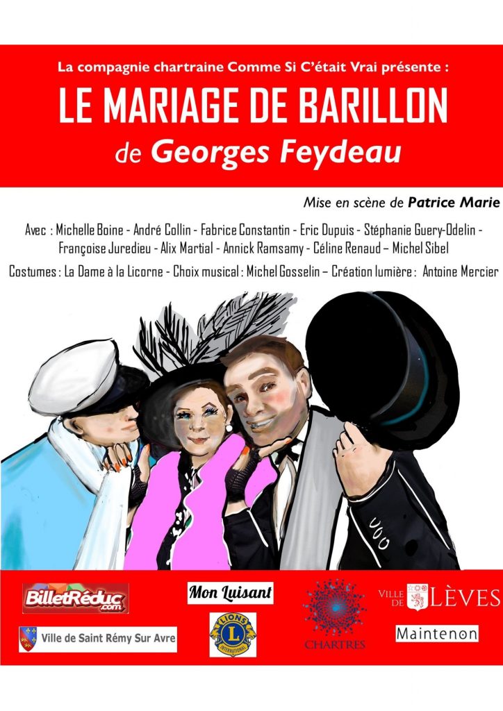Affiche Feydeau Le mariage de Barillon