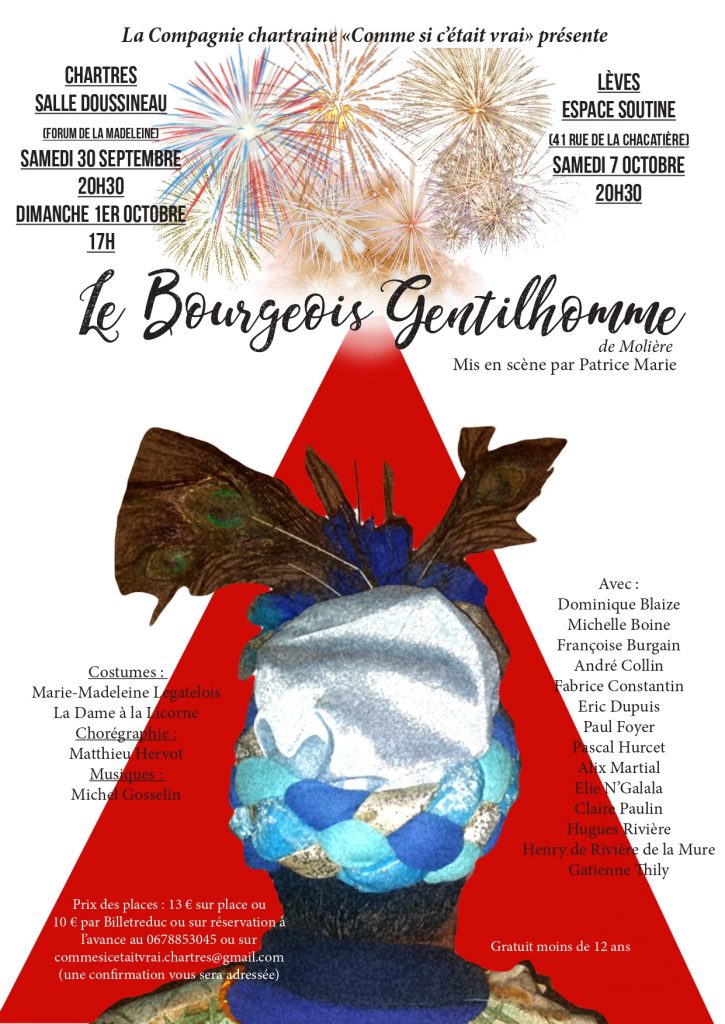 Affiche Le Bourgeois Gentillhomme